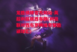 龙胜棋牌官方网站-英超利兹联西布朗(利兹联对西布罗姆维奇聚胜顽球汇)